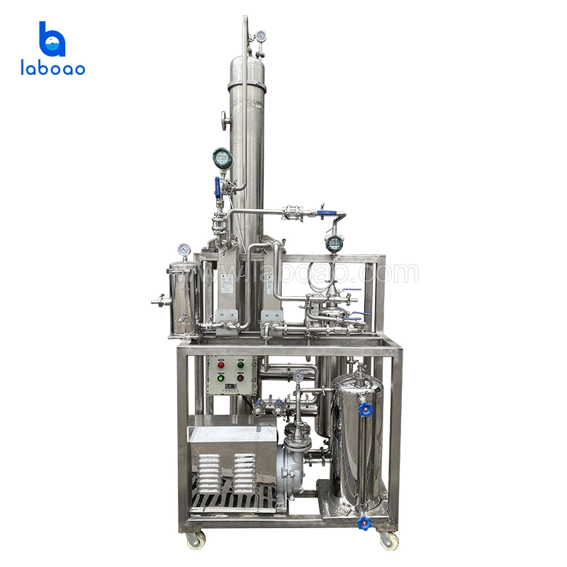 Laboao 250L/H Lab Scale Alcohol Recovery Tower Falling Film Evaporator for Ethanol Recovery